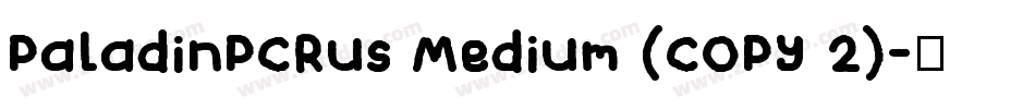 PaladinPCRus Medium (COPY 2)字体转换